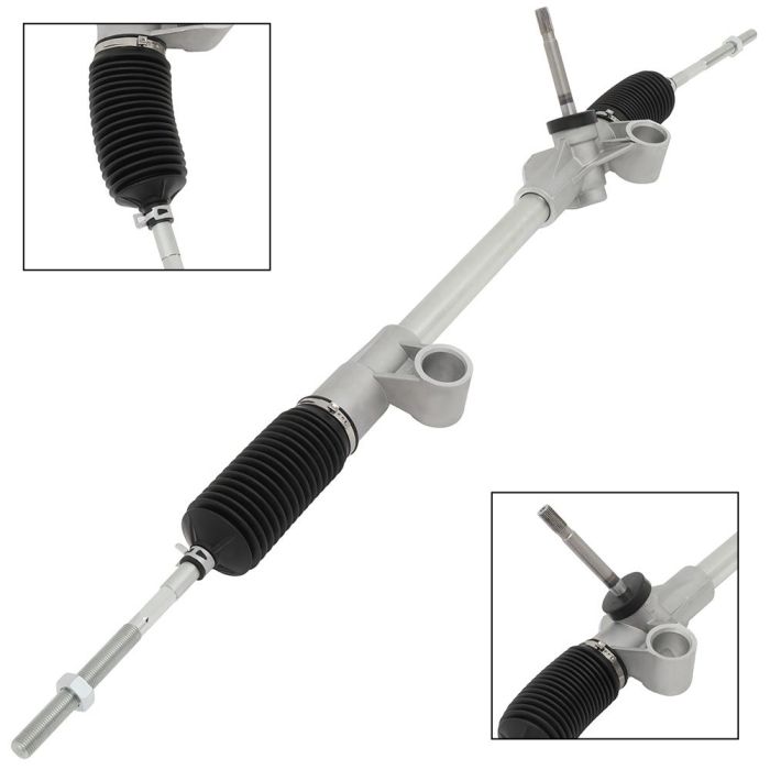 For 74-98 Black Ford Mustang II Manual Steering Rack & Pinion Standard Tall Pinion