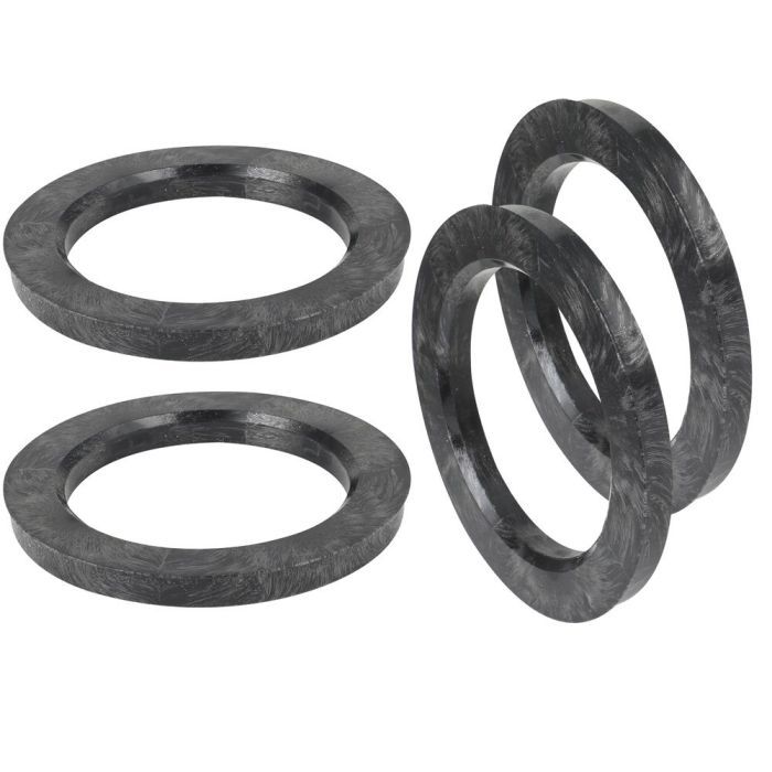 Wheel Hub Centric Rings ID-77.8 OD-108 mm plastic Black 4 pcs