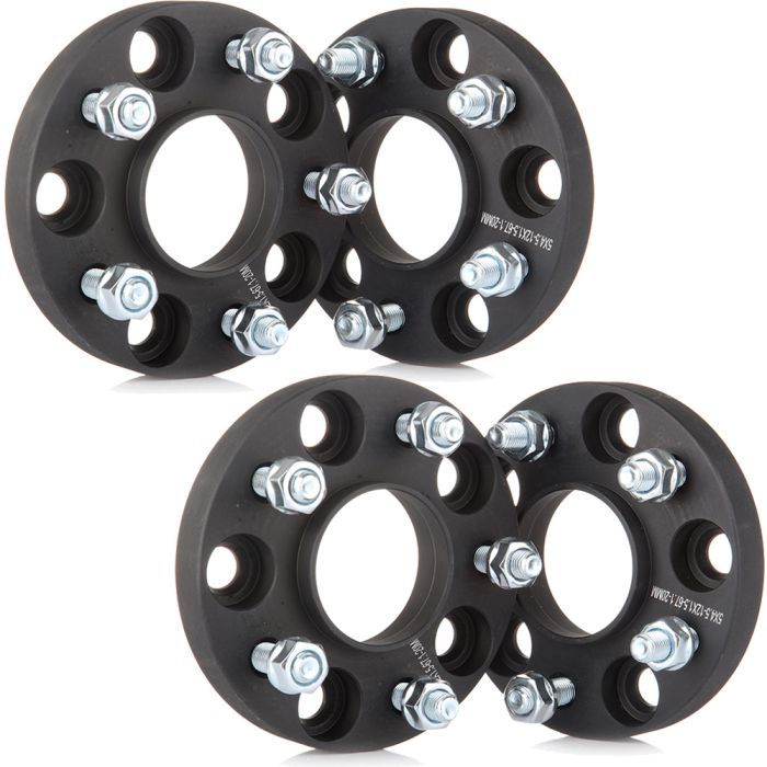 4Pcs 20mm Thick 5x114.3 Hubcentric Black Wheel Spacers Fits 2003-2005 Dodge Stratus 2020-2022 Genesis G70