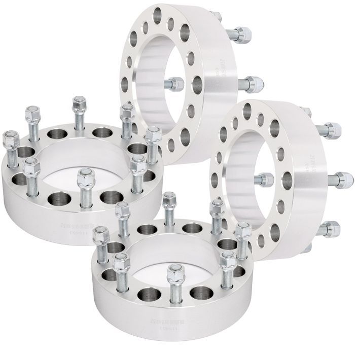 4Pcs 8x6.5 to 8x180 Wheel Spacers Adapter For 2001-2016 GMC Sierra 3500 08-10 Chevy Silverado 3500 HD 12-22 Ram 2500 3500 88-98 GMC K2500 K3500