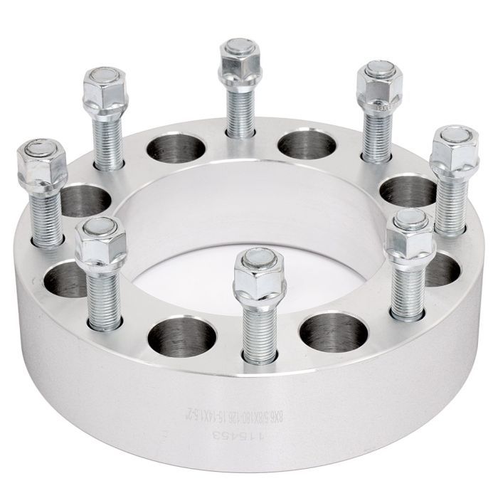 4Pcs 8x6.5 to 8x180 Wheel Spacers Adapter For 2001-2016 GMC Sierra 3500 08-10 Chevy Silverado 3500 HD 12-22 Ram 2500 3500 88-98 GMC K2500 K3500